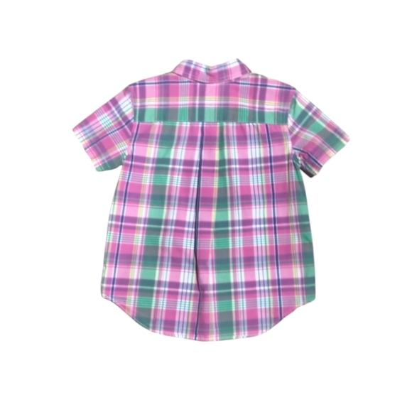 Ralph Lauren Kids Plaid Shirt - Pink and Green - Picture 2 of 3